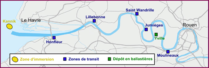 Localisation des installations de transit 