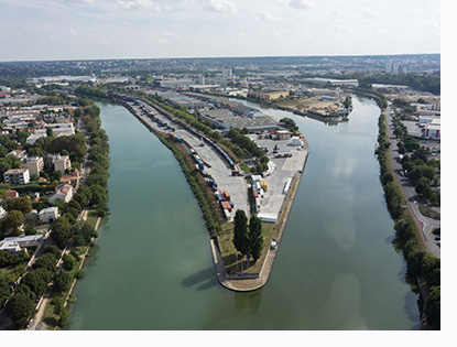 Vue aérienne de Paris