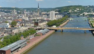 Vue aérienne de Rouen